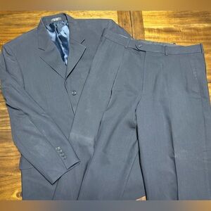 Paulo Solari 33 Waist, Men’s Suit Jacket and Pants Dark Blue